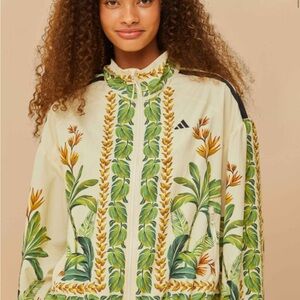 Adidas x FARM Rio Breeze Cream Tropical- Print Jacket, LIMITED EDITION 🌱